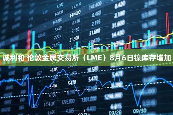 诚利和 伦敦金属交易所（LME）8月6日镍库存增加